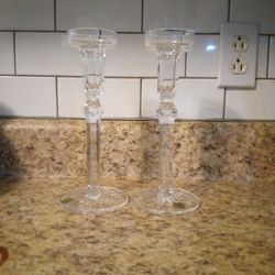 9" Waterford Crystal Candlesticks