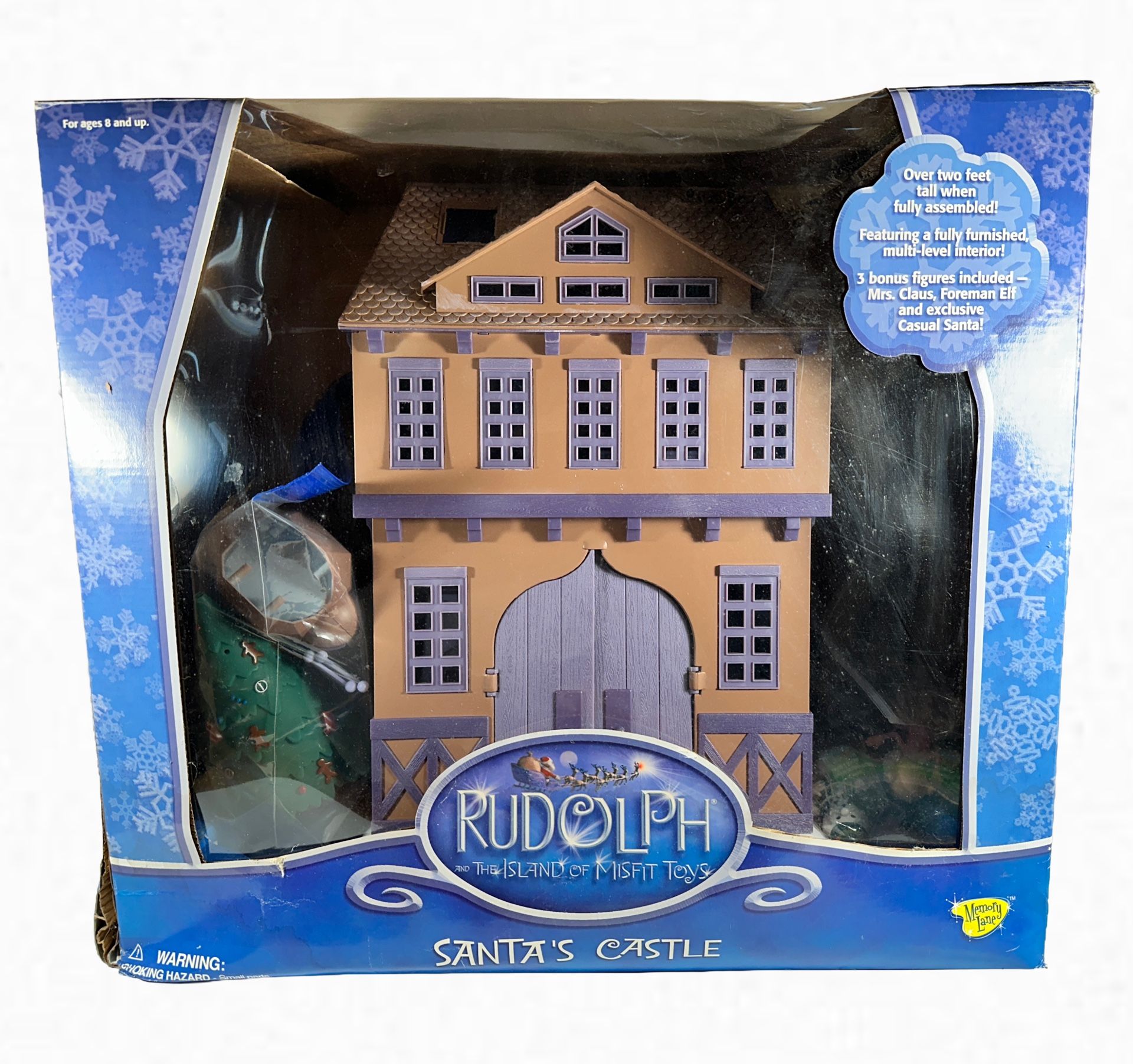 The Island of Misfit Toys SANTA'S CASTLE Playset W/ Additional Rudolph Figures