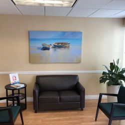 Loveseat 52” Modern Brown LeatherSoft, Very Very Lightly Used 