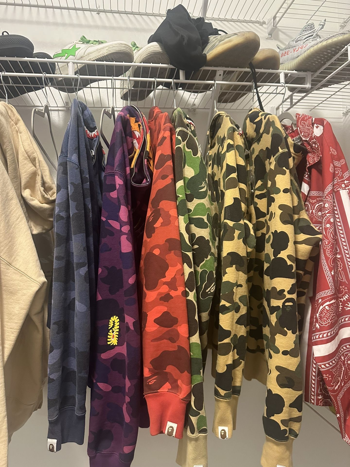 BAPE SHARK HOODIES SIZE L & M