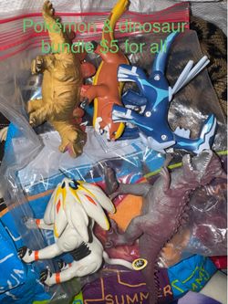 Pokemon & dinosaur toys bundle