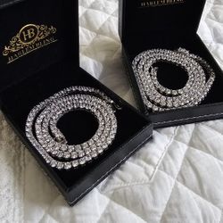 Brand New 20in and 22in 4mm Cubic Zirconia Tennis Chain