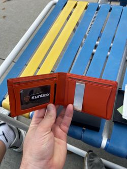 RUNBOX Slim Wallets for Men - Leather Money Clip Mens Wallet - RFID Blocking Front Pocket Bifold Wallet - Thin Credit Card Holder with Gift Box New