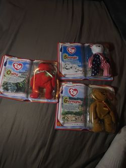 **Rare** Germania, Osito, and Spangle TY Beanie Baby