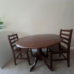Solid Wood Dining Table and Chairs