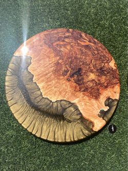 18" Wood and Epoxy Resin Lazy Susans - Handmade by Seller