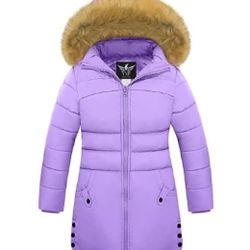 Purple Girls Winter Coat Size 14