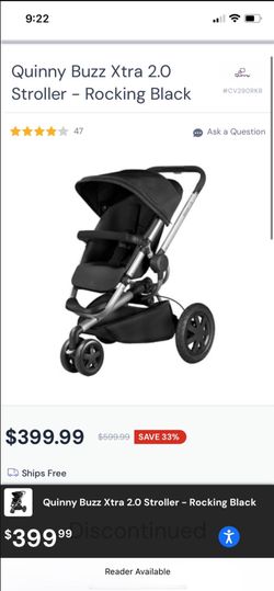 Quinny Buzz Xtra 2.0 Stroller Rocking Black for Sale in Moreno Valley CA OfferUp