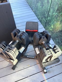 Bowflex SelectTech 552 adjustable dumbbells—5 to 52.5 lb each