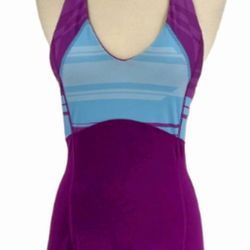 Mountain Hard Ware•Purple & Teal○Halter Dress•Size M