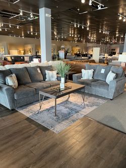 Grey Sofa and Loveseat
