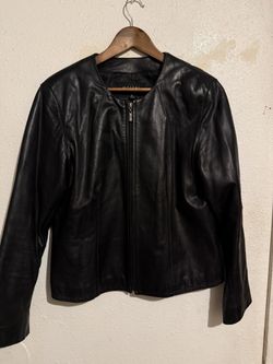 Black Leather Jacket Pretty Medium