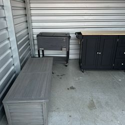 FREE Bar Cart, Ice Chest, & Bench PICK UP PENDING