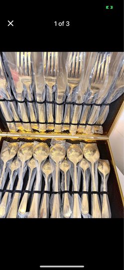 24-Piece Gold Flatware Set – New in Gift Box