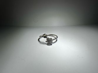 Sterling silver butterfly ring
