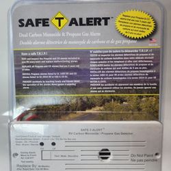 MTI Industy Safe-T-Alert RV Flush Mount 12V Alarm LPG/CO Gas Detector 35-742-WT!