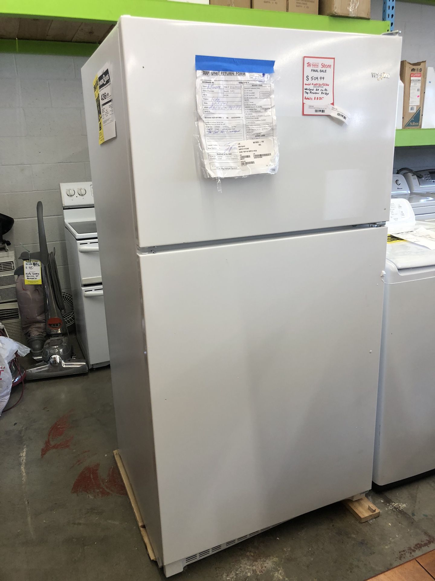 Whirlpool “New/Scratch And Dent Return” Refrigerator