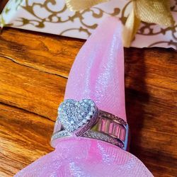 Ring Cut Princess Sterling Silver 925 