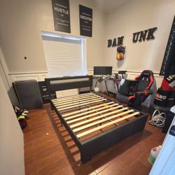 Full size bed and mattress