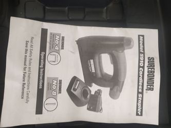 Cordless stapler with case