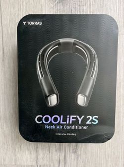 TORRAS Coolify 2S Personal Bladeless Black Neck Air Conditioner, Heater & Fan