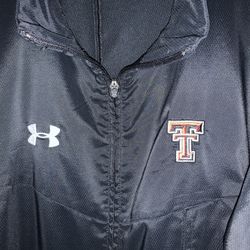 Under Armour Players Jacket Texas Tech Size Large Fabric Stitched Not Printed