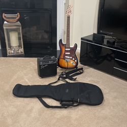 Electric Guitar With Amp & Nylon Case & Stand