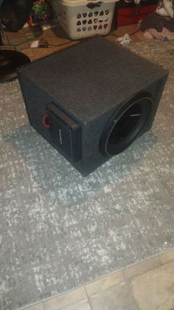 12 inch Rockford Fosgate speaker and amp