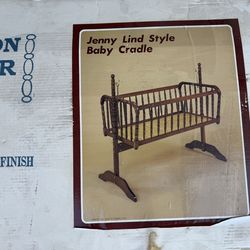Vintage Jenny Lind  baby cradle