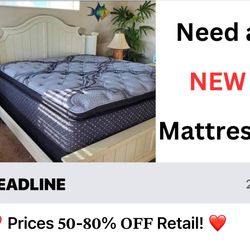 🚨 𝐏𝐨𝐫𝐭𝐥𝐚𝐧𝐝 𝗠𝗮𝘁𝘁𝗿𝗲𝘀𝘀 𝗦𝗮𝗹𝗲! 🚨 Elevate your sleep experience and save big with discounts of 50-80% on Brand New Mattresses! 