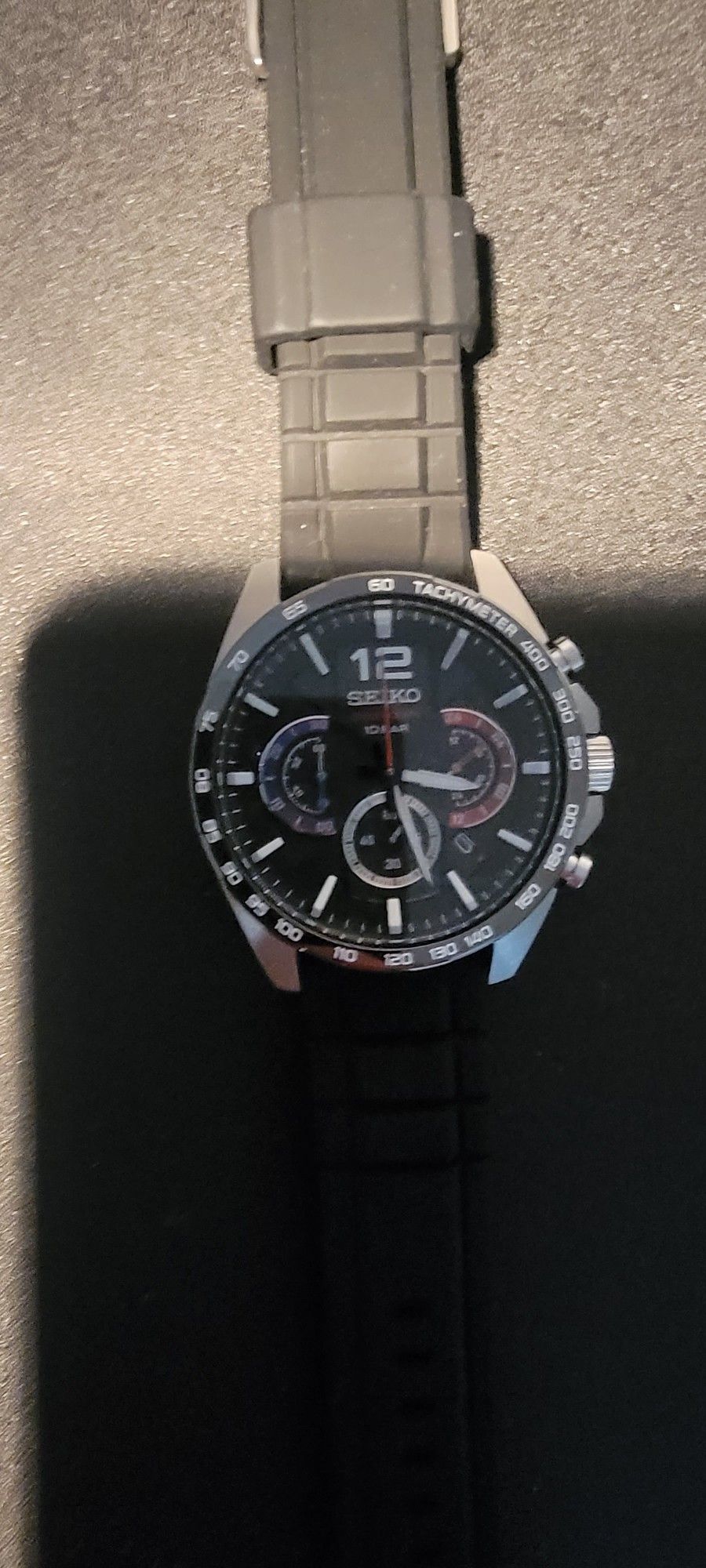 SEIKO SSB347 Watch for Men - Essentials Collection - Quartz Chronograph, Tachymeter