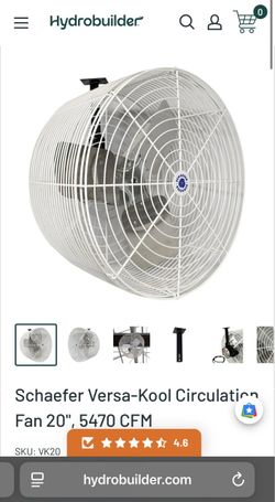 Schaefer Versa-Kool Circulation Fan 20", 5470 CFM