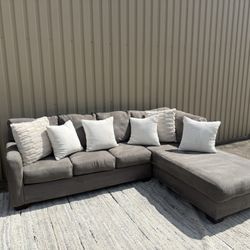 Grey Sectional Couch - Delivery Available 