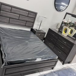 4pc Queen Bedroom Set 🔥 Take It Home With Only $50 Down 