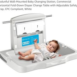 modunful Wall-Mounted Baby Changing Station, 