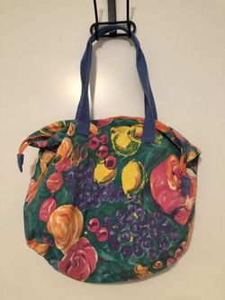 Retro Zipper Tote Bag