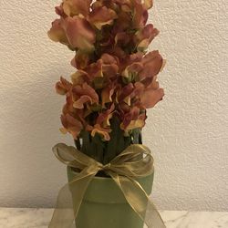 Silk Snap Dragon Floral Vase Arrangement