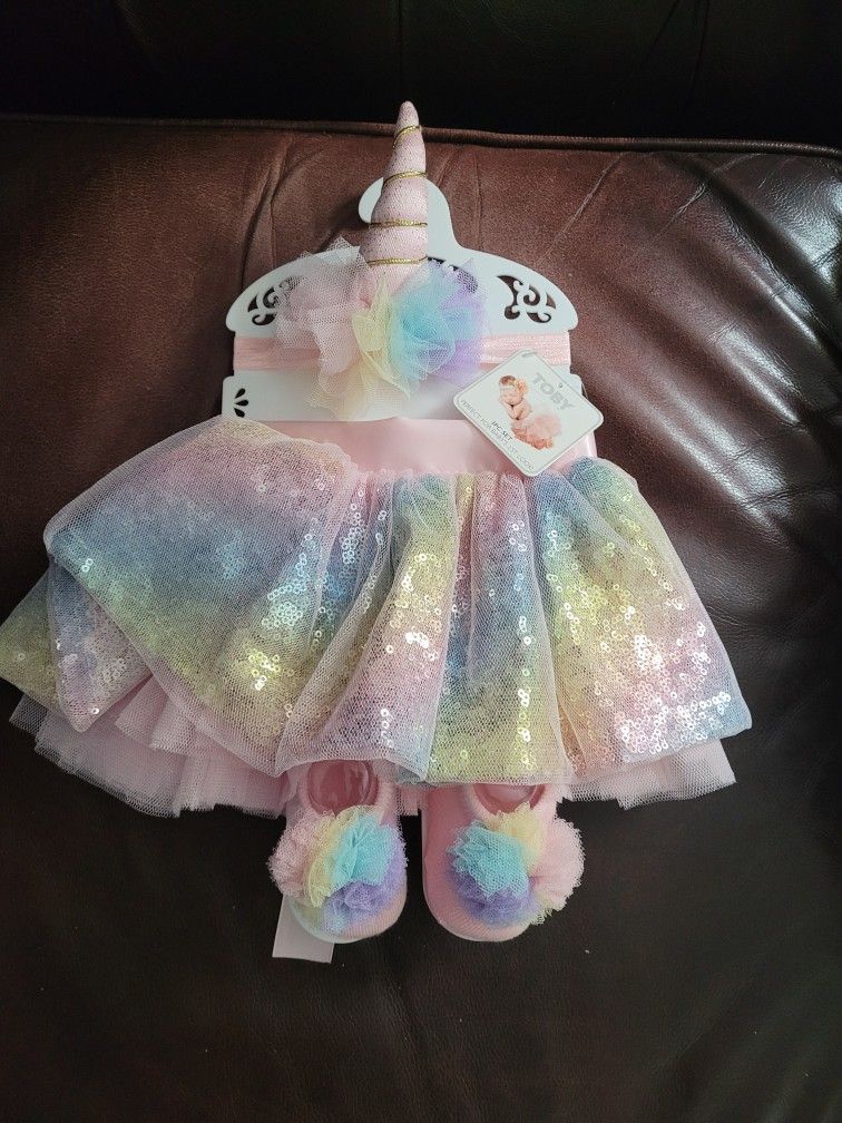 Toby Unicorn 3 piece Set Sz 0 - 6 Months