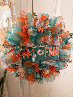 NFL Miami Dolphins Wreath