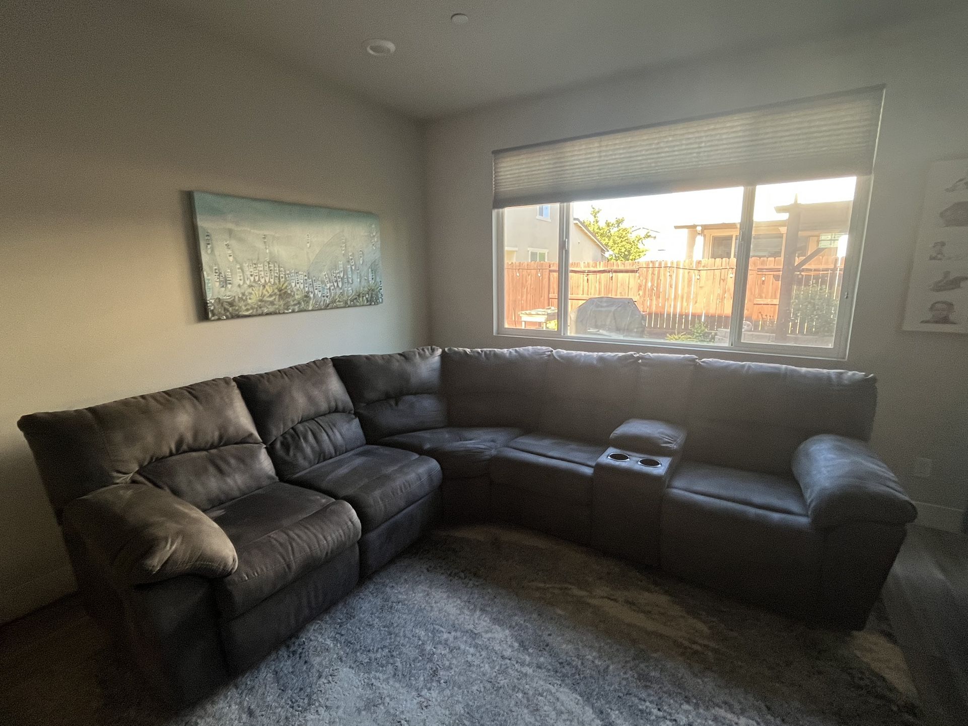 Gently Used Sofa w/two Recliners