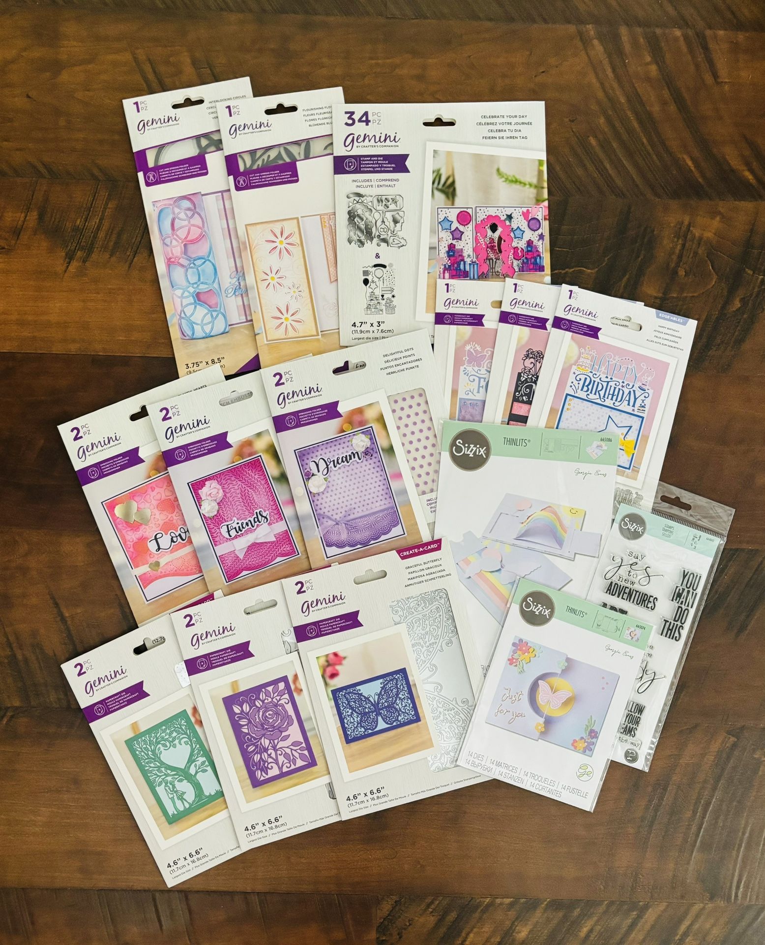 Large Lot 15 Full Sets of Stamp & Die Sets ONLY $4 Each (READ DESCRIPTION)