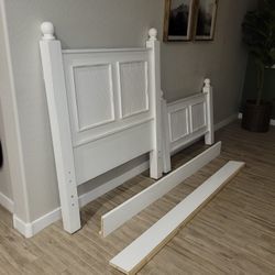 White Twin Bed - Potato Barn