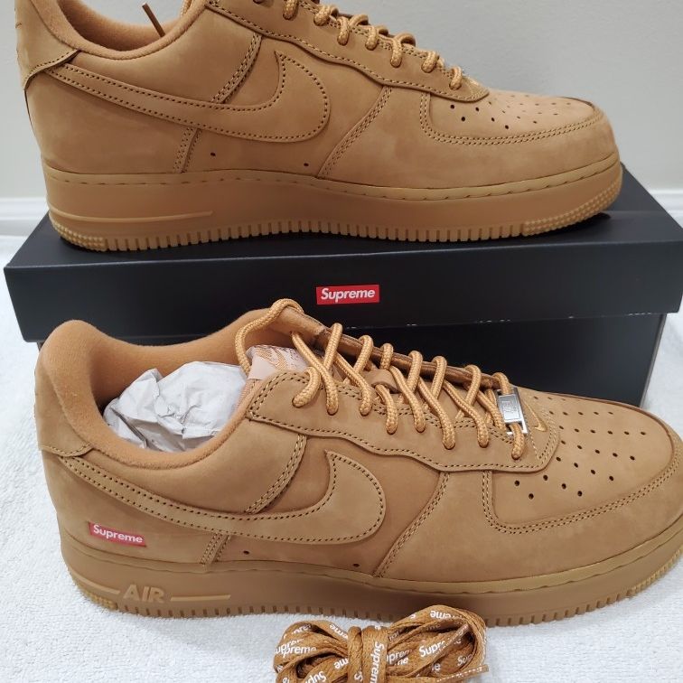 Nike Air Force 1 Low SP Supreme Wheat Flax / SIZE 10.5 for Sale in Nike Air Force 1 Low SP Supreme Wheat Flax / SIZE 10.5 for Sale in