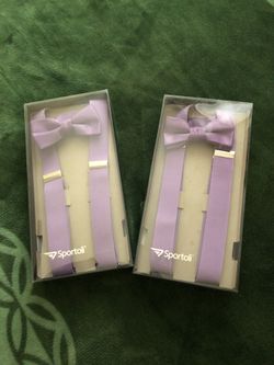 Bow tie with suspenders