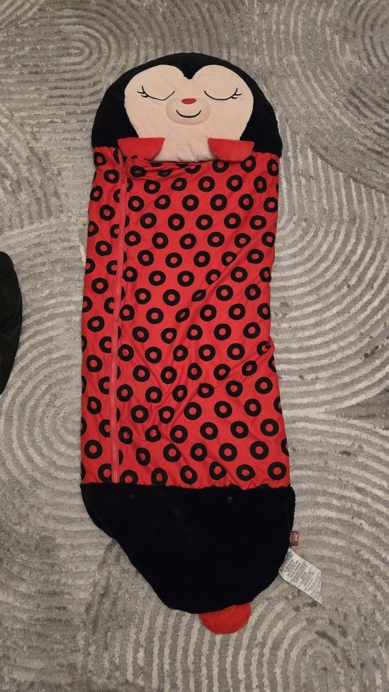 Kids sleeping bag lady bug