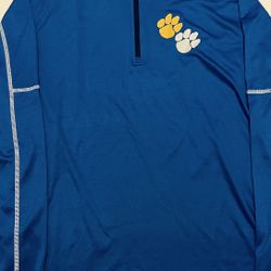 Light Blue Quarter Zip Dri Fit Light Jacket