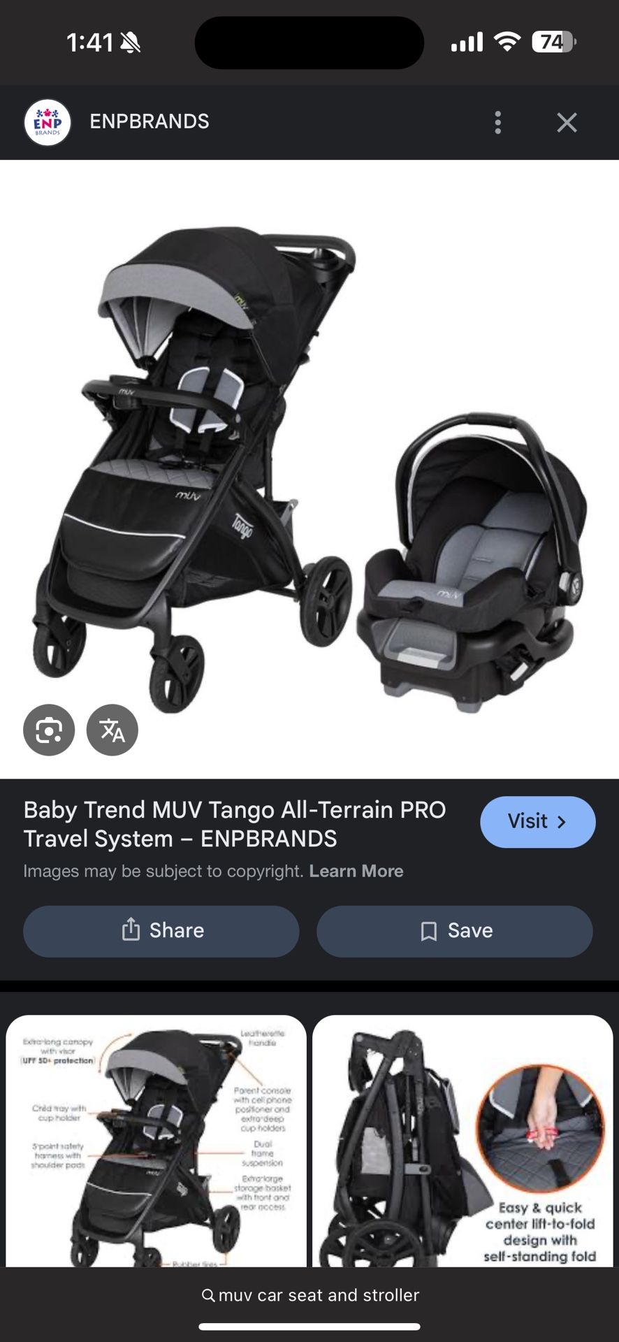 Stroller Car seat Combo