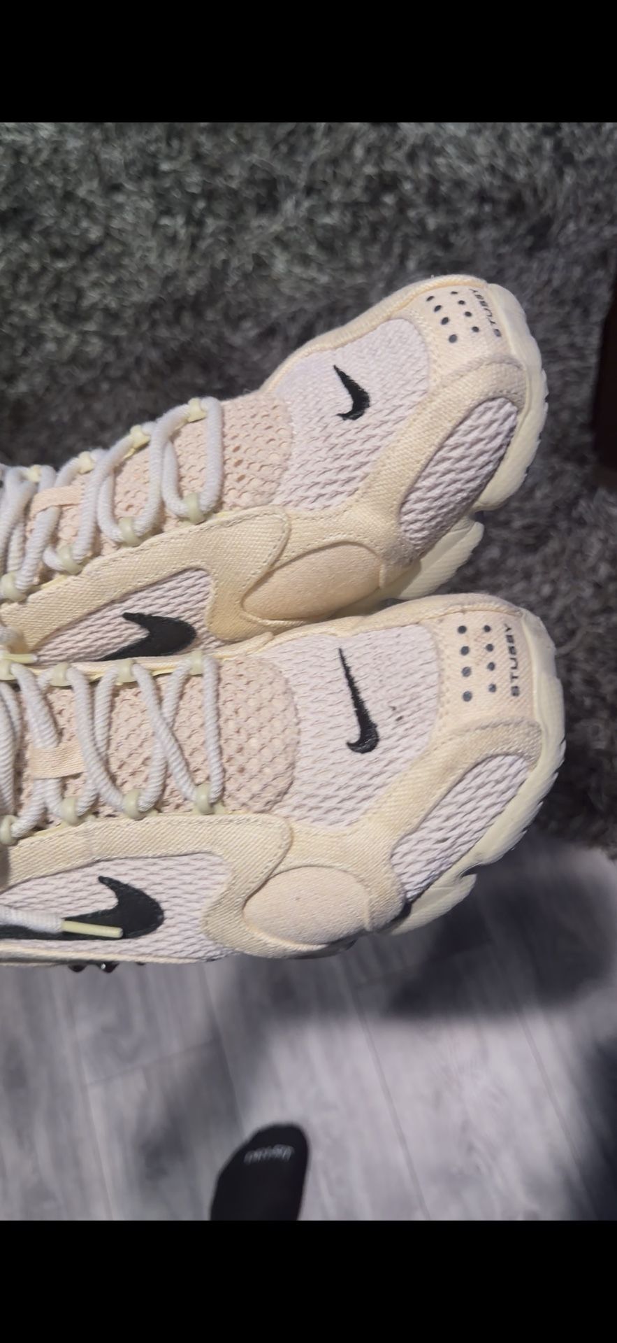 Men’s 12 USED Nike x Stüssy Air Zoom Spiridon Cage 2 Fossil
