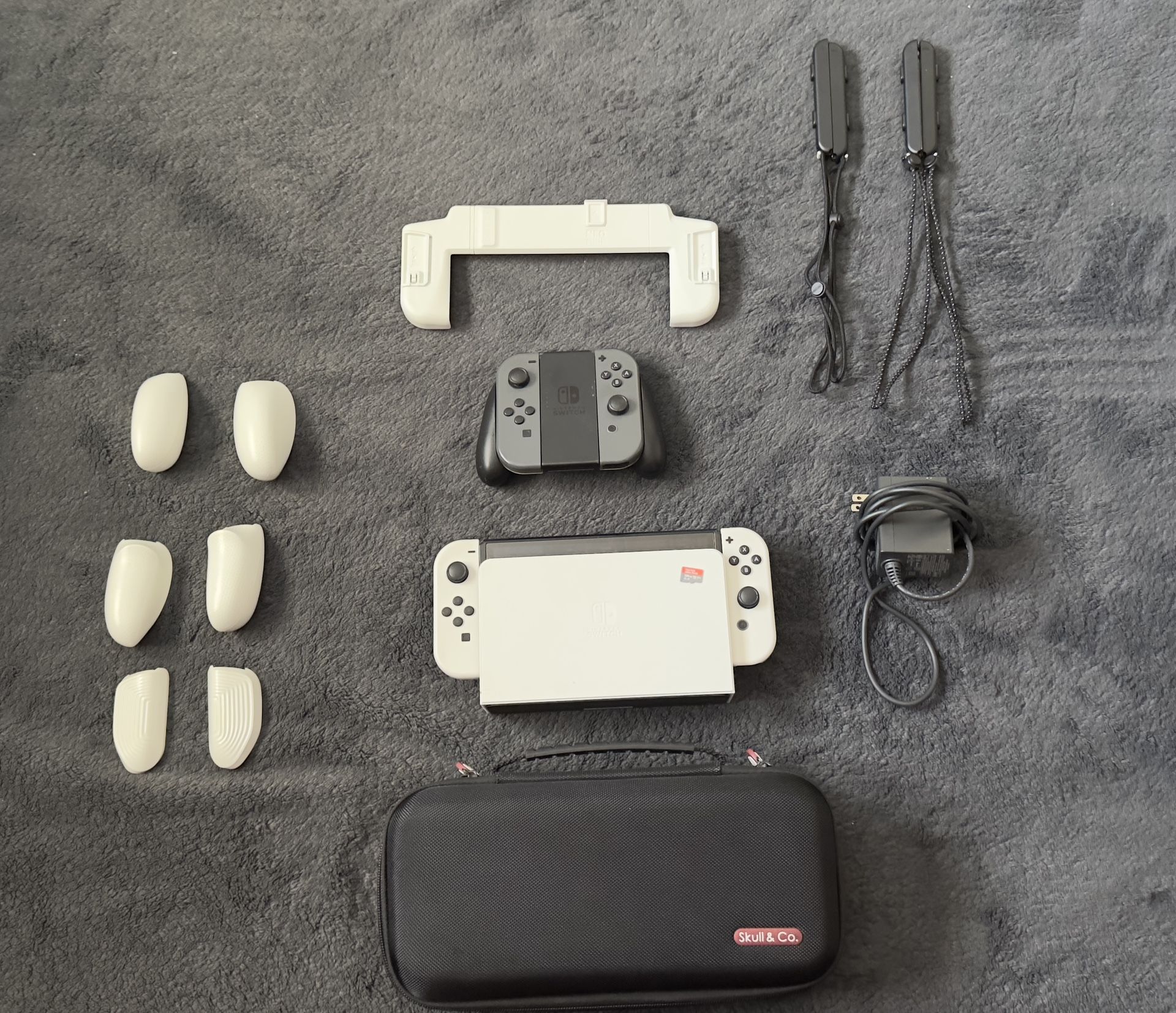 Nintendo Switch Oled + Carrying Case And Grip