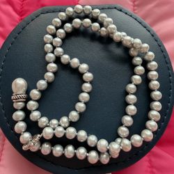 honora sterling silver gray pearl necklace 